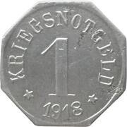 1 Pfennig - Roth bei Nürnberg, Germany, 1918 reverse image