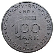 100 Mark - Röthenbach C. Conradty obverse image