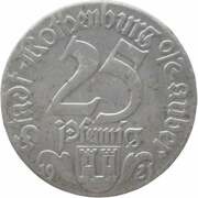25 Pfennig - Rothenburg ob der Tauber Stöberlein Turm obverse image