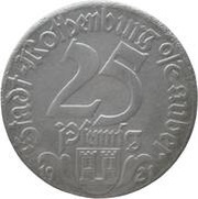 25 Pfennig - Rothenburg ob der Tauber St. Wolfgang obverse image
