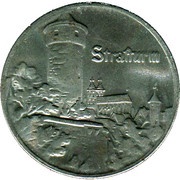 25 Pfennig - Rothenburg ob der Tauber Strafturm, Germany, 1921 reverse image