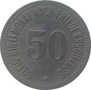 50 Pfennig - Rottenburg o. d. Laaber, Germany, 1917 reverse image