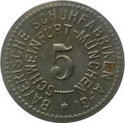 5 Pfennig - Schweinfurt Bayrische Schuhfabriken A.-G. obverse image