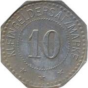 10 Pfennig - Zwiesel, Germany, 1917 reverse image