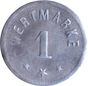 1 Pfennig - Berlin A. Wertheim, Germany,  reverse image