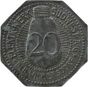 20 Pfennig - Berlin-Wilmersdorf Elektr. Werk Südwest AG obverse image