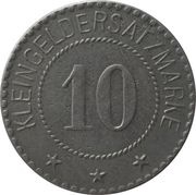 10 Pfennig - Cüstrin, Germany, 1918 reverse image