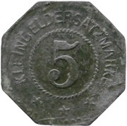 5 Pfennig - Potsdam Carl Schlösser, Germany,  reverse image