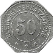 50 Pfennig - Potsdam Carl Schlösser, Germany,  reverse image