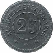25 Pfennig - Strasburg Uckermark, Germany,  reverse image