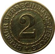 2 Pfennig - Bremen reverse image