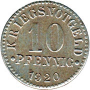 10 Pfennig - Braunschweig Herzogtum, Germany, 1920 reverse image