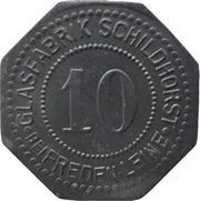 10 Pfennig - Freden am Leine Glasfabrik Schildhorst obverse image