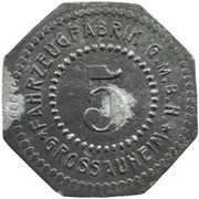 5 Pfennig - Grossauheim Fahrzeugfabrik obverse image