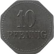 10 Pfennig - Langenschwalbach, Germany, 1919 reverse image