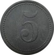5 Pfennig - Alsfeld, Germany, 1917 reverse image