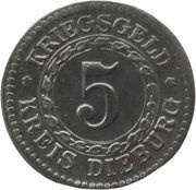 5 Pfennig - Dieburg obverse image