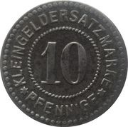 10 Pfennig - Kolberg, Germany, 1918 reverse image