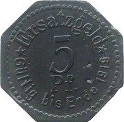 5 Pfennig - Stettin, Germany, 1917 reverse image