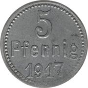 5 Pfennig - Schroda, Germany, 1917 reverse image