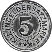 5 Pfennig - Blankenstein, Germany,  reverse image