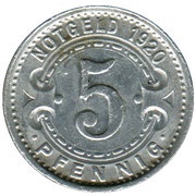 5 Pfennig - Lennep reverse image