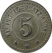 5 Pfennig - Bad Neuenahr Wilhelm Broicher, Germany,  reverse image
