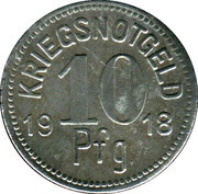 10 Pfennig - Apolda, Germany, 1918 reverse image
