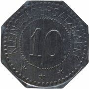 10 Pfennig - Hainitz Grützner and Faltis, Germany,  reverse image