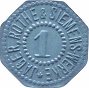 1 Pfennig - Leipzig Jäger, Rothe and Siemens-Werke obverse image