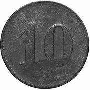 10 Pfennig - Glöthe Saxonia AG, Germany,  reverse image