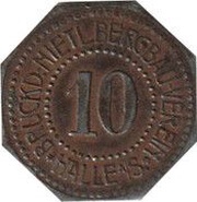 10 Pfennig - Halle Bruckd. Nietl Bergbau-Verein obverse image