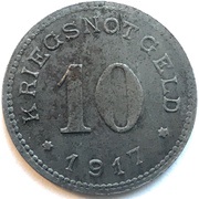 10 Pfennig - Burg auf Fehmarn, Germany, 1917 reverse image