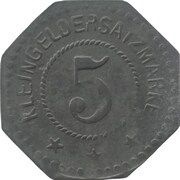 5 Pfennig - Segeberg, Germany, 1917 reverse image