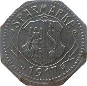 10 Pfennig - Strehlen, Germany, 1917 reverse image