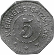 5 Pfennig - Ruhla Thiel and Schuchardt, Germany,  reverse image