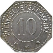 10 Pfennig - Ruhla Thiel and Schuchardt, Germany,  reverse image