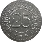 25 Pfennig - Neustadt O.S., Germany, 1918 reverse image