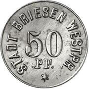 50 Pfennig - Briesen, Germany,  reverse image