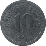 10 Pfennig - Thorn, Germany, 1918 reverse image