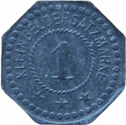 1 Pfennig - Lüdinghausen Maschinenfabrik Pilgrim, Germany,  reverse image
