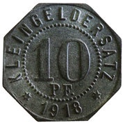10 Pfennig - Bad Mergentheim, Germany, 1918 reverse image