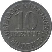 10 Pfennig - Münsingen obverse image