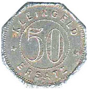 50 Pfennig - Tübingen, Germany, 1917 reverse image