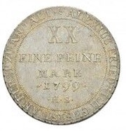 ⅔ Thaler - Alexius Frederick Christian, Germany, 1799 reverse image