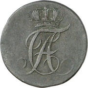 1 Pfennig - Alexius Frederick Christian obverse image