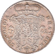 ⅔ Thaler - John Louis and Christian August, Germany, 1742 reverse image