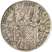 1 Thaler - Charles William, Germany, 1677-1678 reverse image