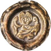 Denier Bracteate - Hartmann of Dillingen, Germany, 1250-1286 reverse image