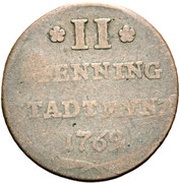 2 Pfennig, Germany, 1759-1780 reverse image